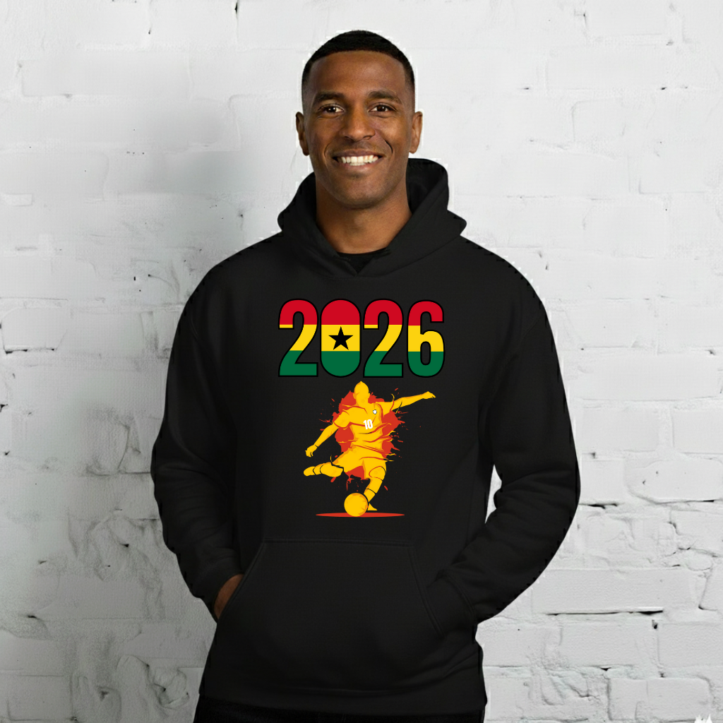 Ghana World Cup 2026 Fitted Hoodie | Let'sPlay_YL