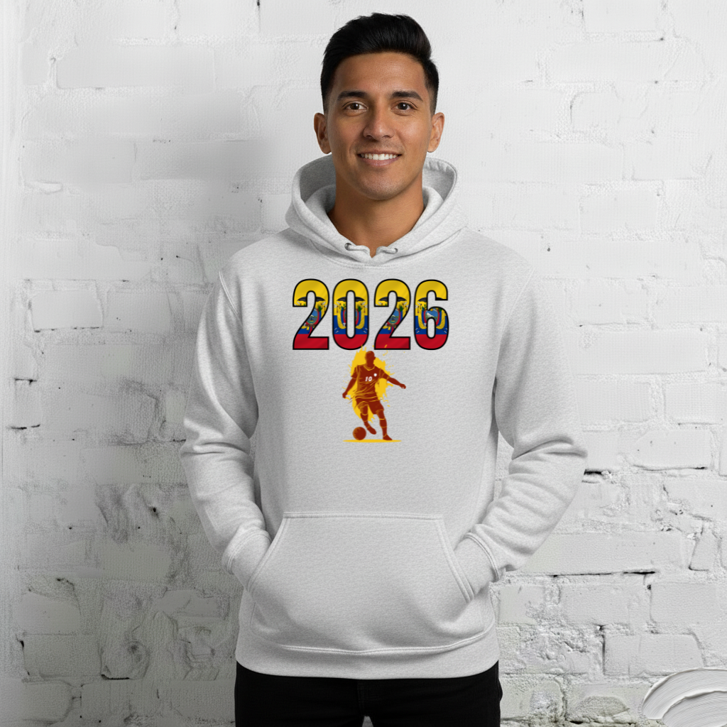 Ecuador World Cup 2026 Fitted Hoodie | Slick_Move_RD