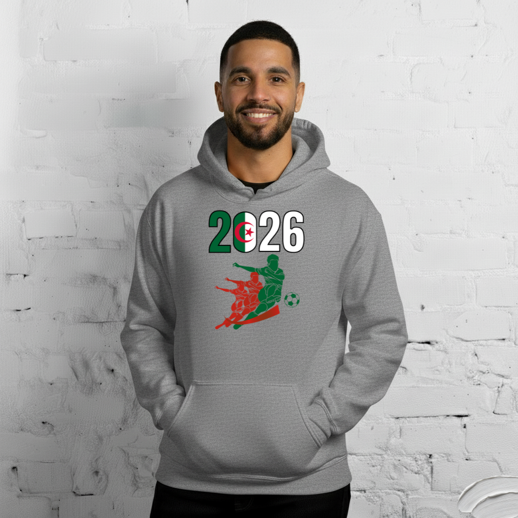 Algeria World Cup 2026 Fitted Hoodie | Rising_Jist