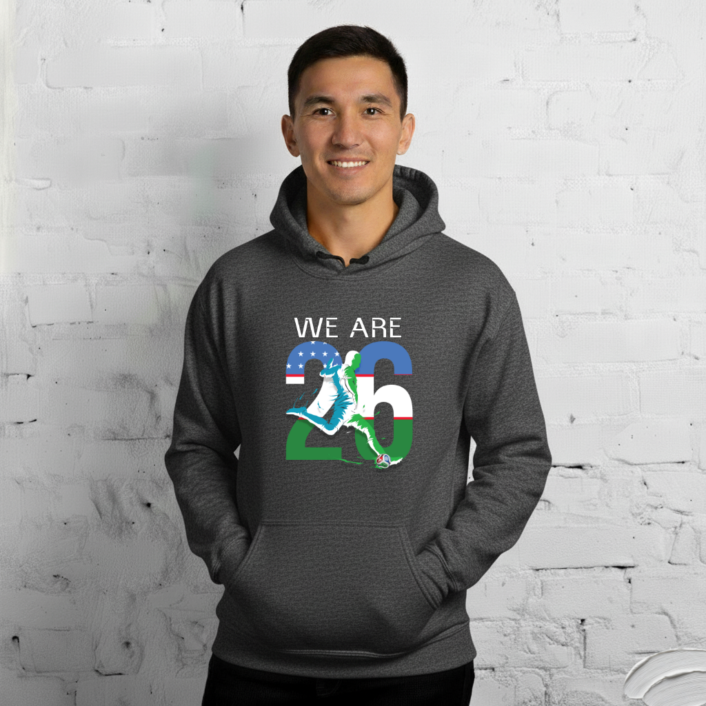 Uzbekistan World Cup 2026 Fitted Hoodie | We_Are_26