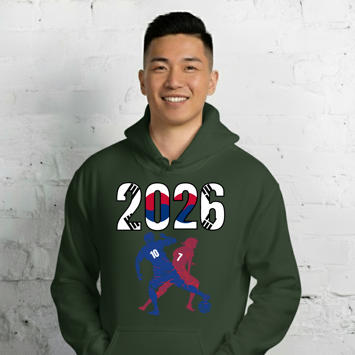 South Korea World Cup 2026 Fitted Hoodie | Smart_Tackle