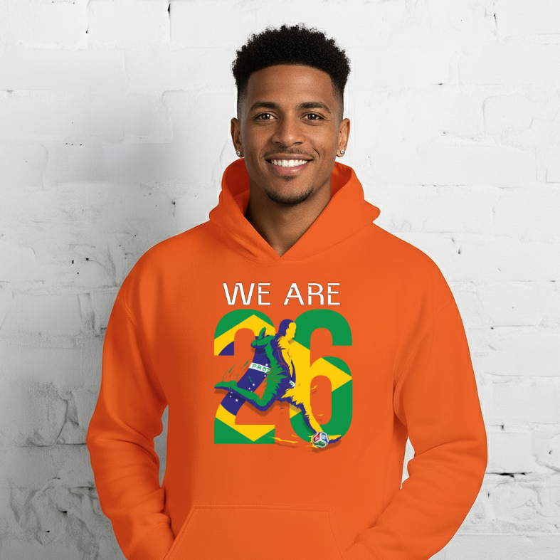 Brazil World Cup 2026 Fitted Hoodie | We_Are_26