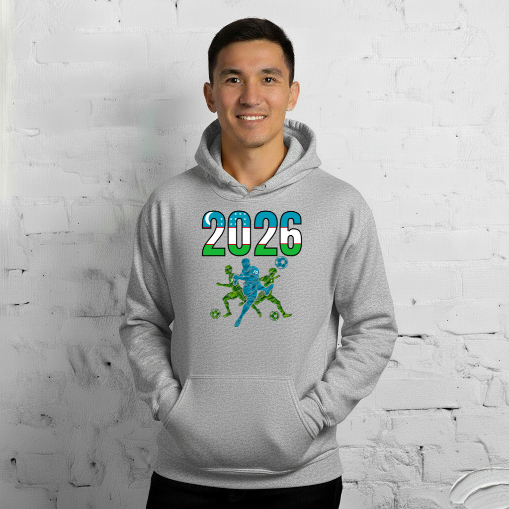 Uzbekistan World Cup 2026 Fitted Hoodie | Sprints_Trio