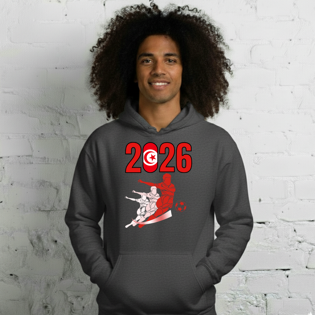 Tunisia World Cup 2026 Fitted Hoodie | Rising_Jist