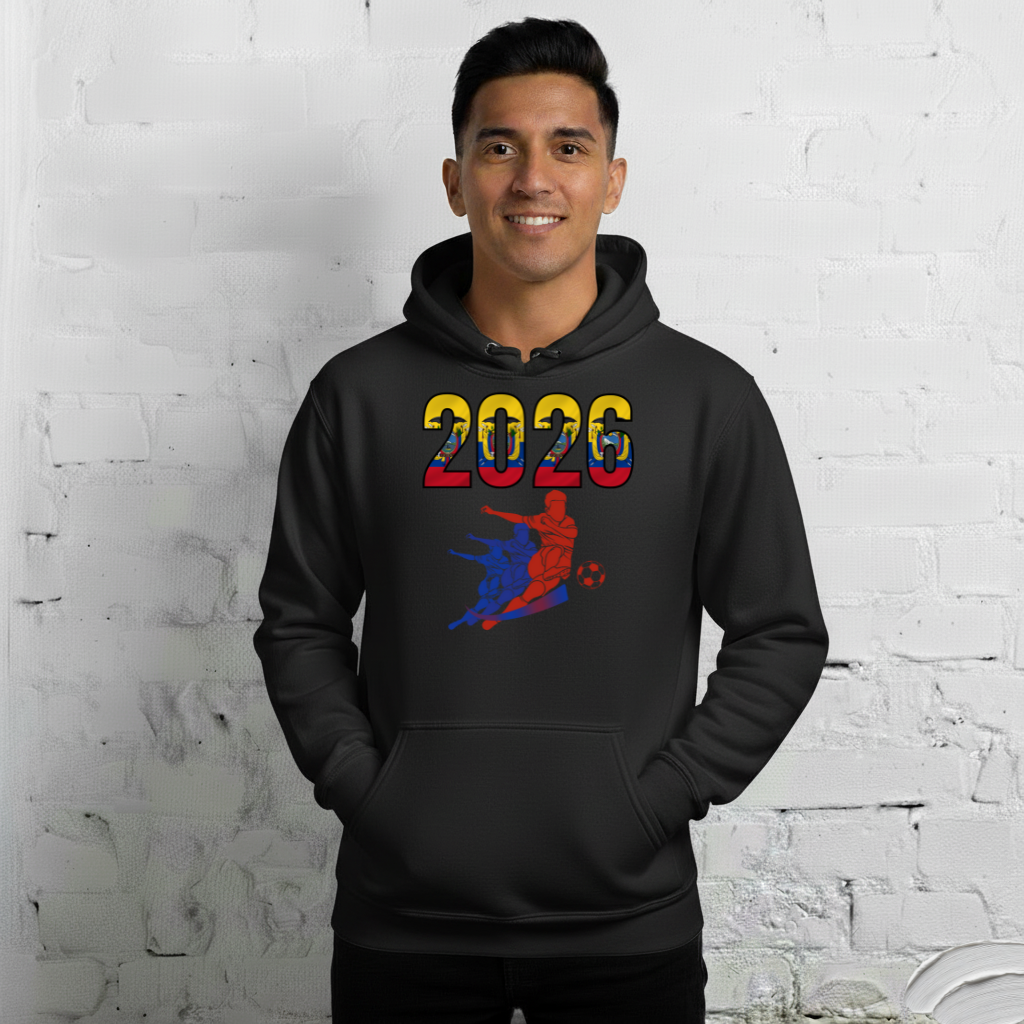 Ecuador World Cup 2026 Fitted Hoodie | Rising_Jist_RD