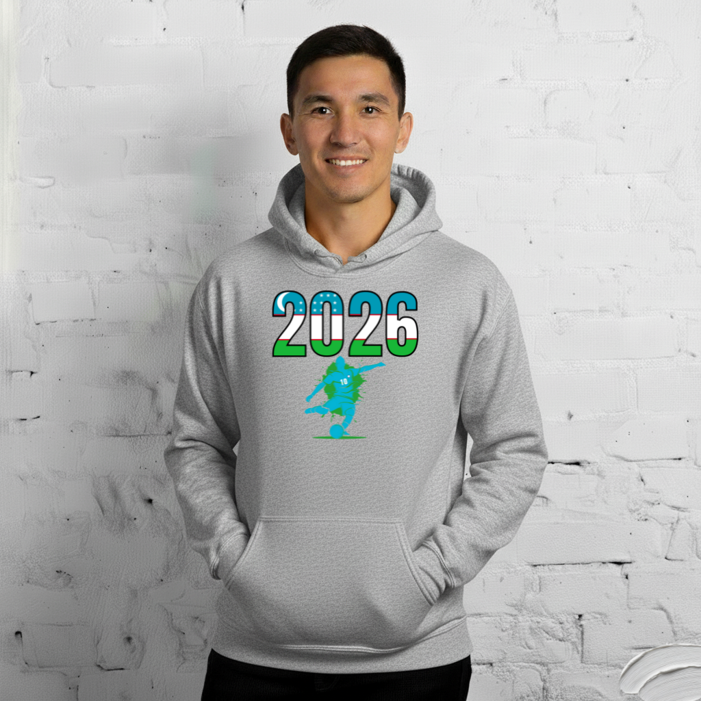 Uzbekistan World Cup 2026 Fitted Hoodie | Let's Play