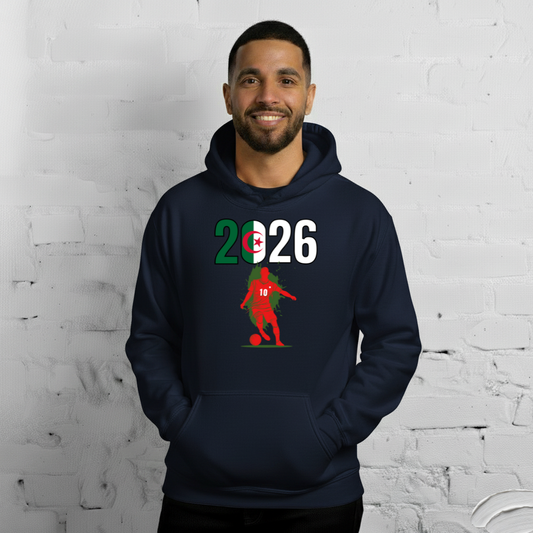 Algeria World Cup 2026 Fitted Hoodie | Slick_Move_RD
