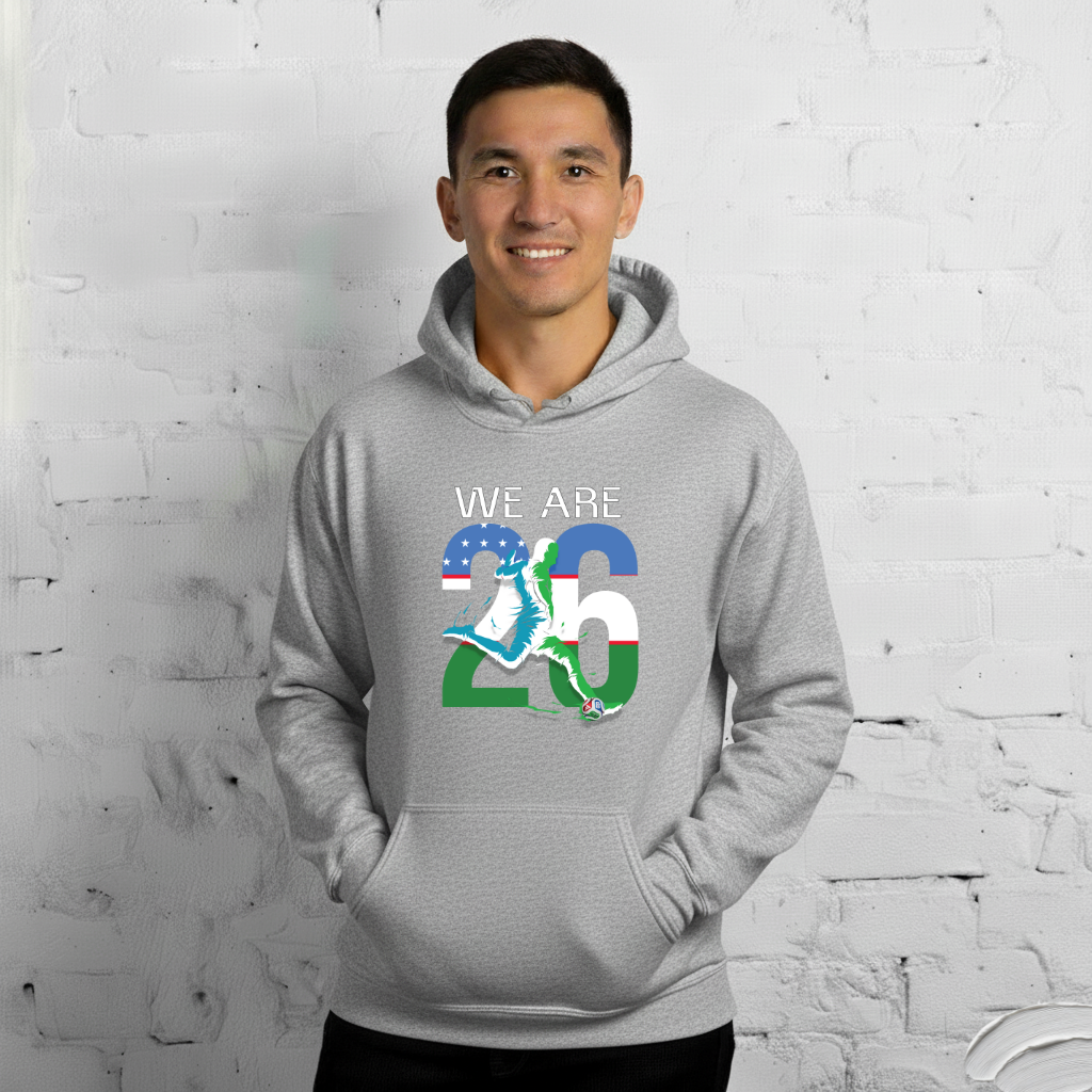 Uzbekistan World Cup 2026 Fitted Hoodie | We_Are_26