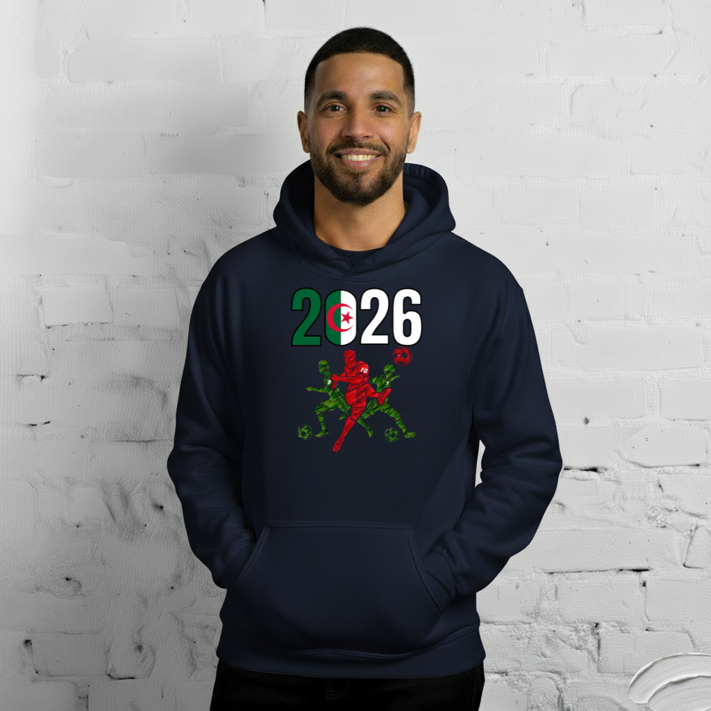 Algeria World Cup 2026 Fitted Hoodie | Sprints_Trio