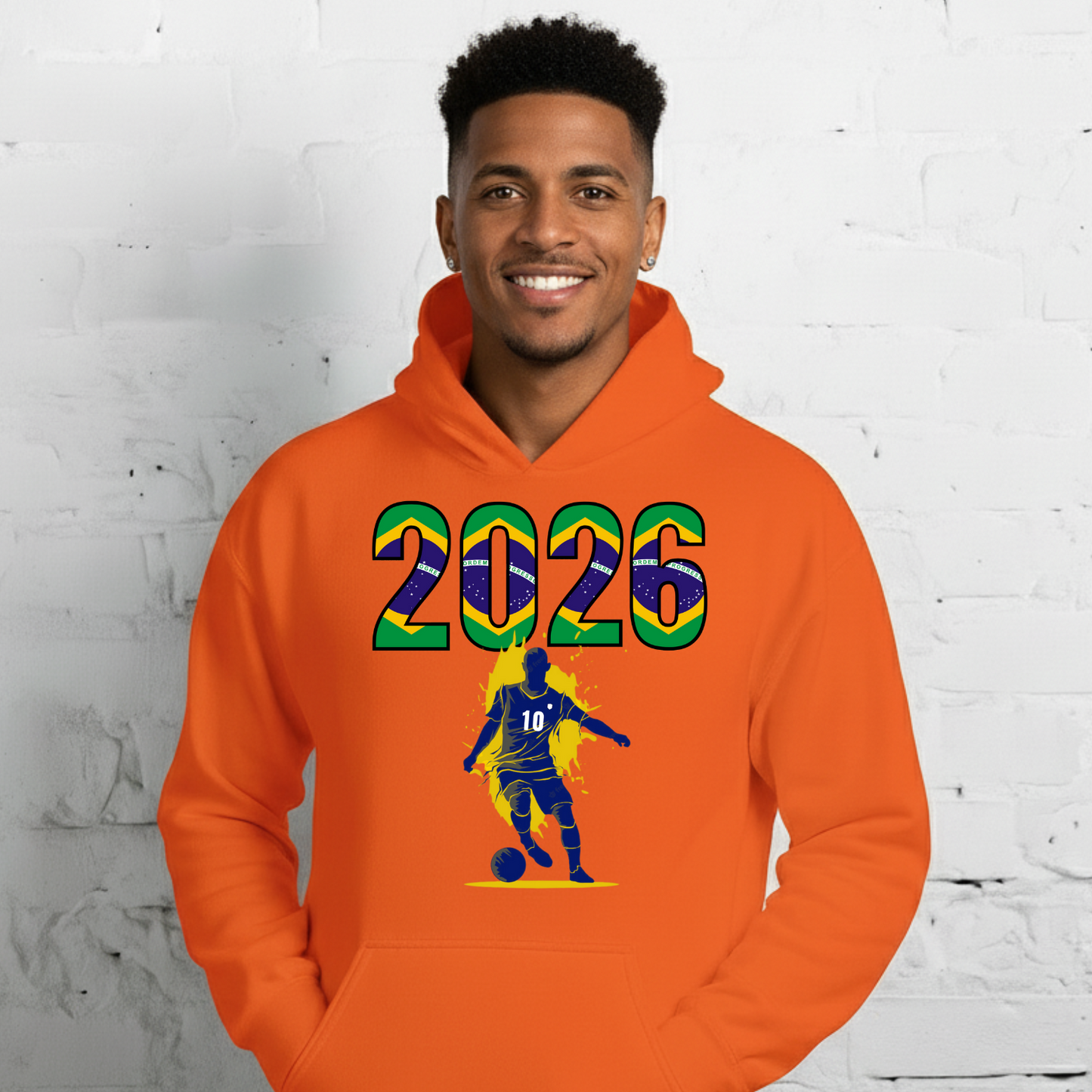 Brazil World Cup 2026 Fitted Hoodie | Slick_Move_BL