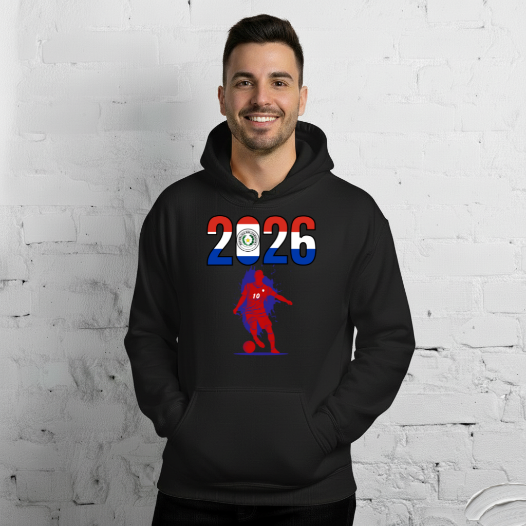 Paraguay World Cup 2026 Fitted Hoodie | Slick_Move_RD