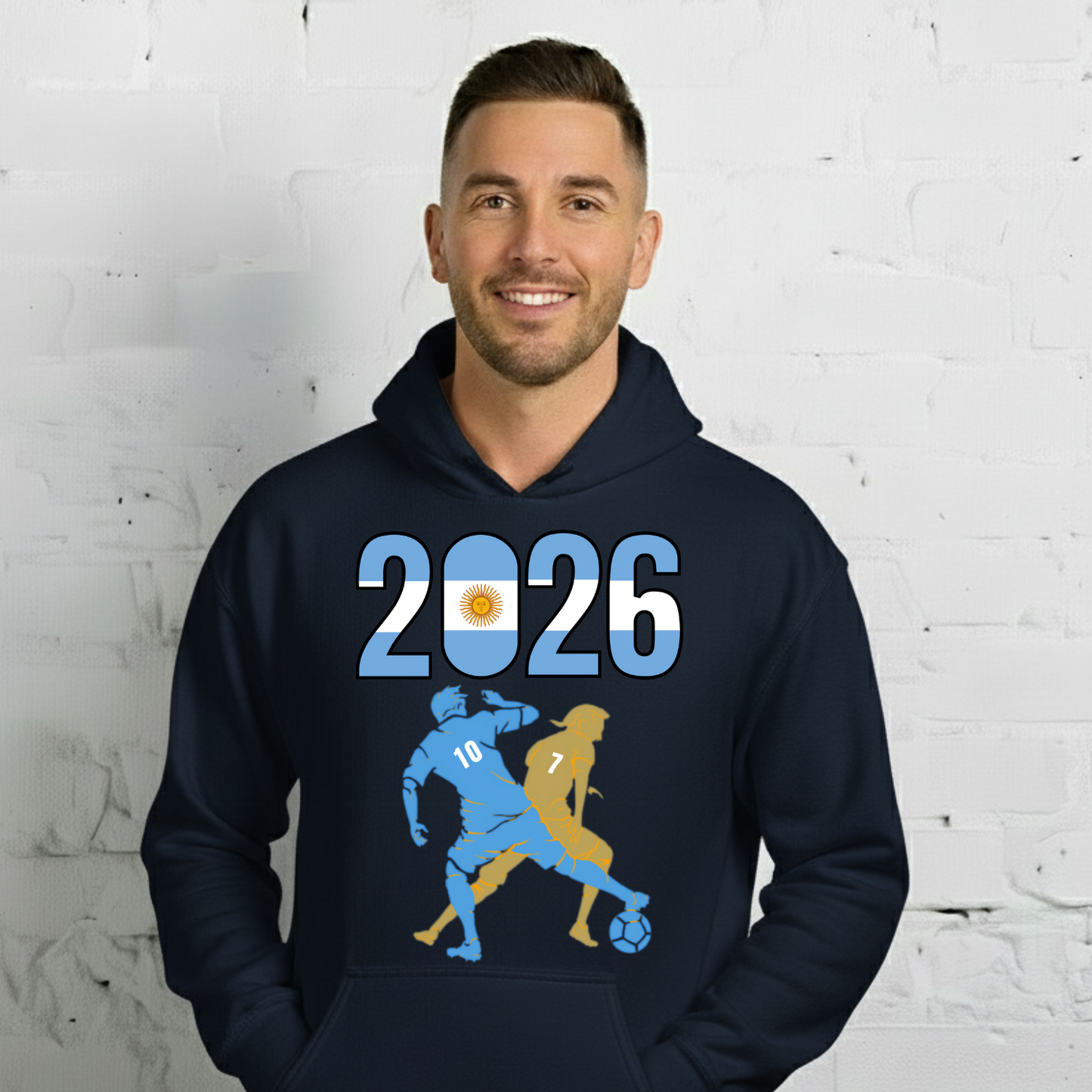 Argentina World Cup 2026 Fitted Hoodie | Smart_Tackle