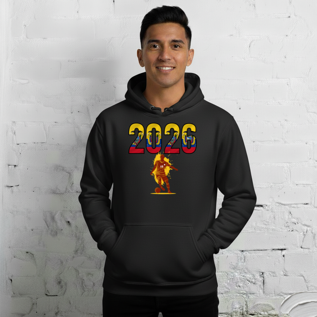 Ecuador World Cup 2026 Fitted Hoodie | Slick_Move_RD