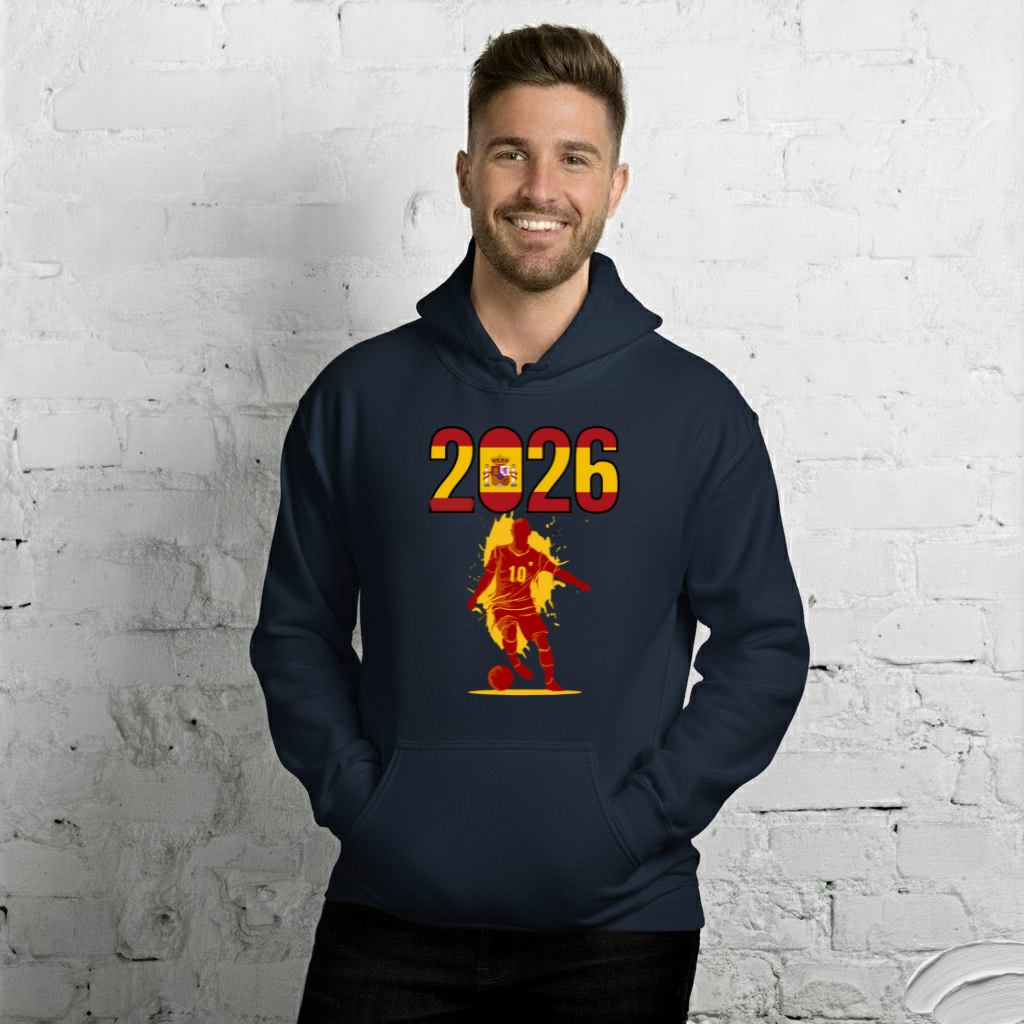 Spain World Cup 2026 Fitted Hoodie | Slick_Move_RD