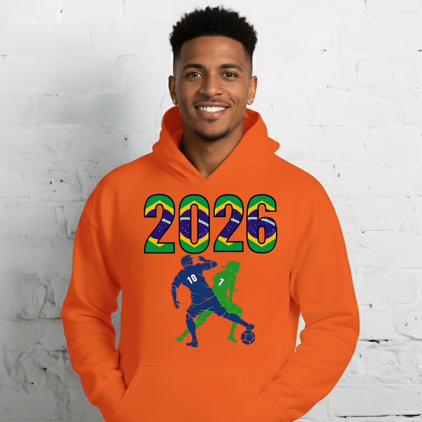 Brazil World Cup 2026 Fitted Hoodie | Smart_Tackle