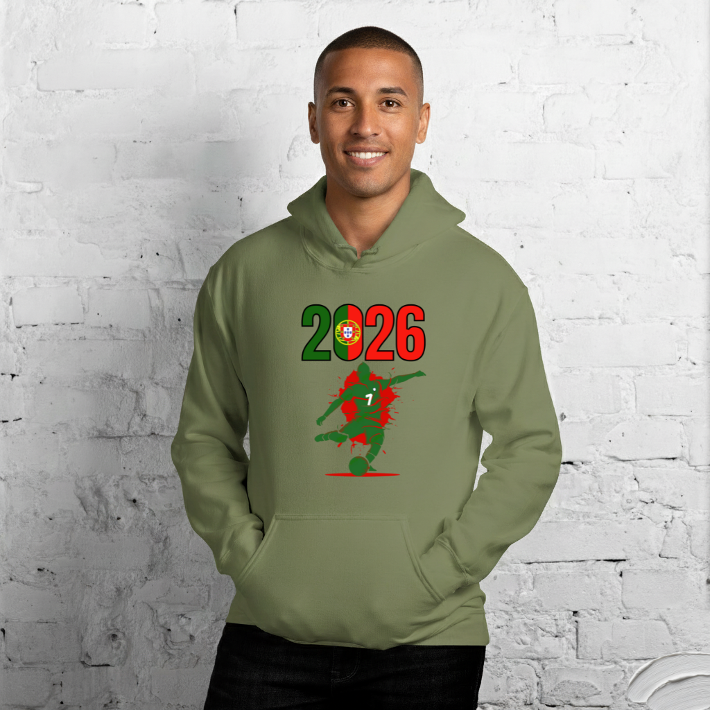 Portugal World Cup 2026 Fitted Hoodie | Let's Play_GR