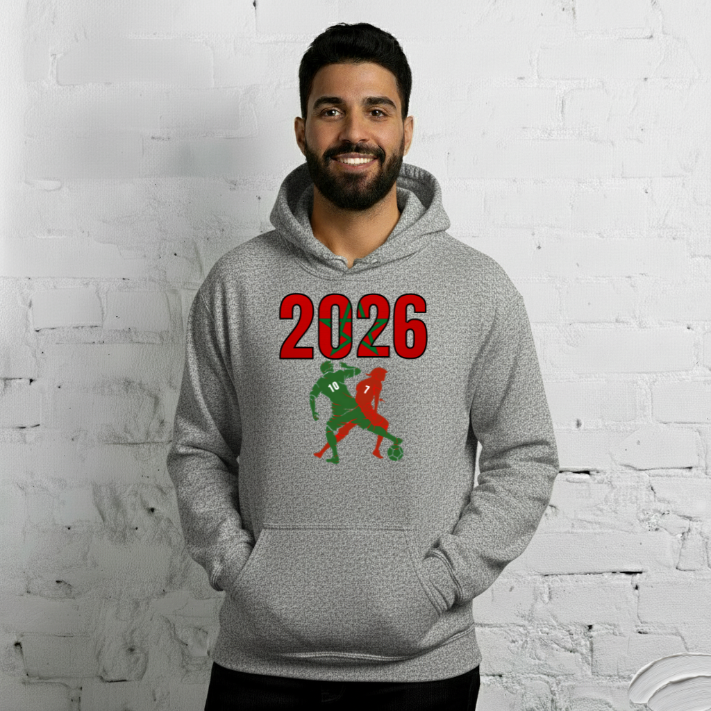 Morocco World Cup 2026 Fitted Hoodie | Smart_Tackle