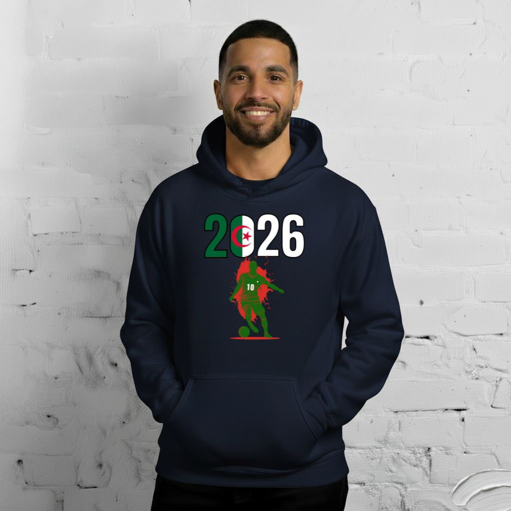 Algeria World Cup 2026 Fitted Hoodie | Slick_Move_GR