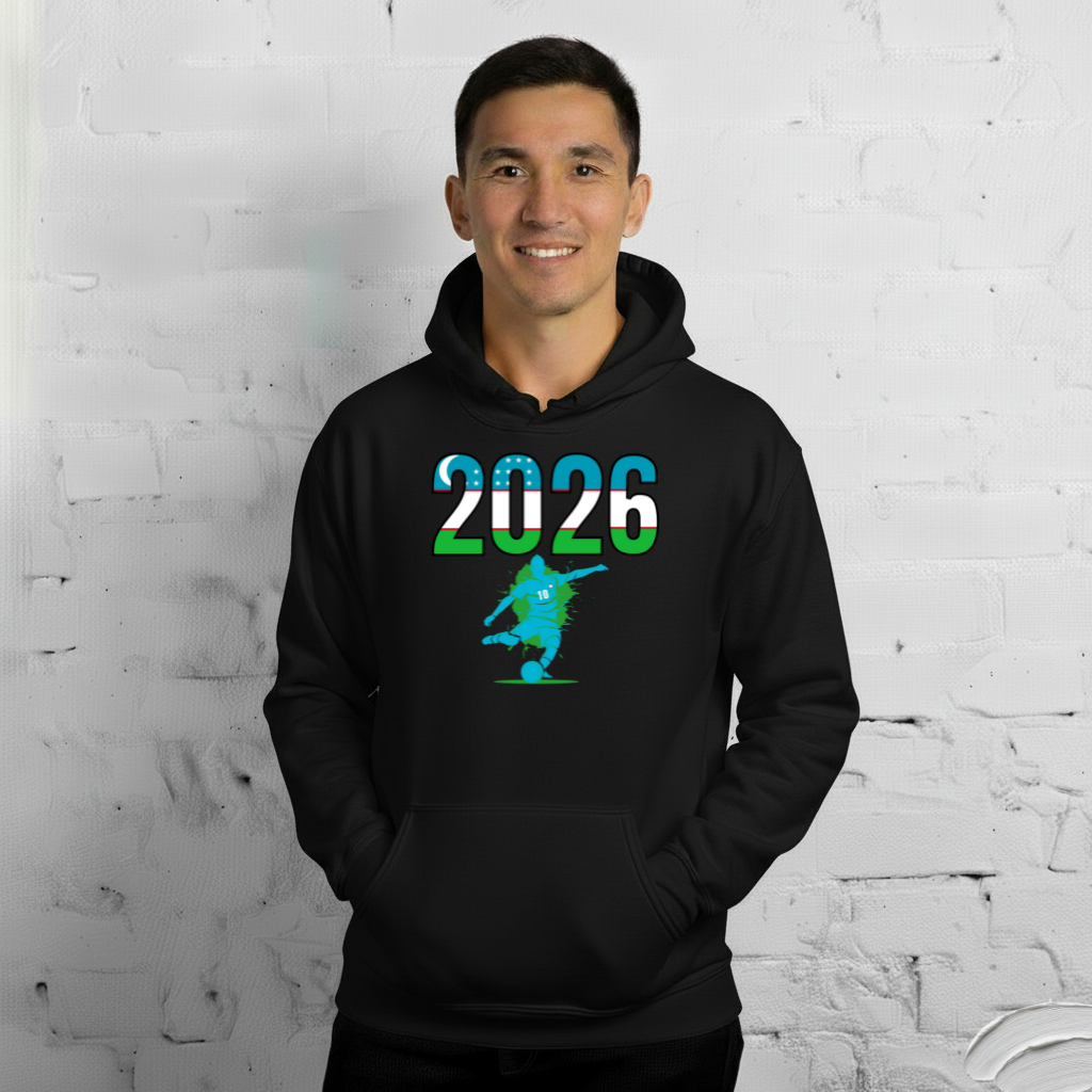 Uzbekistan World Cup 2026 Fitted Hoodie | Let's Play