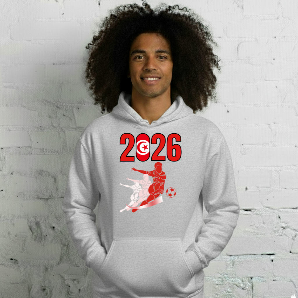 Tunisia World Cup 2026 Fitted Hoodie | Rising_Jist