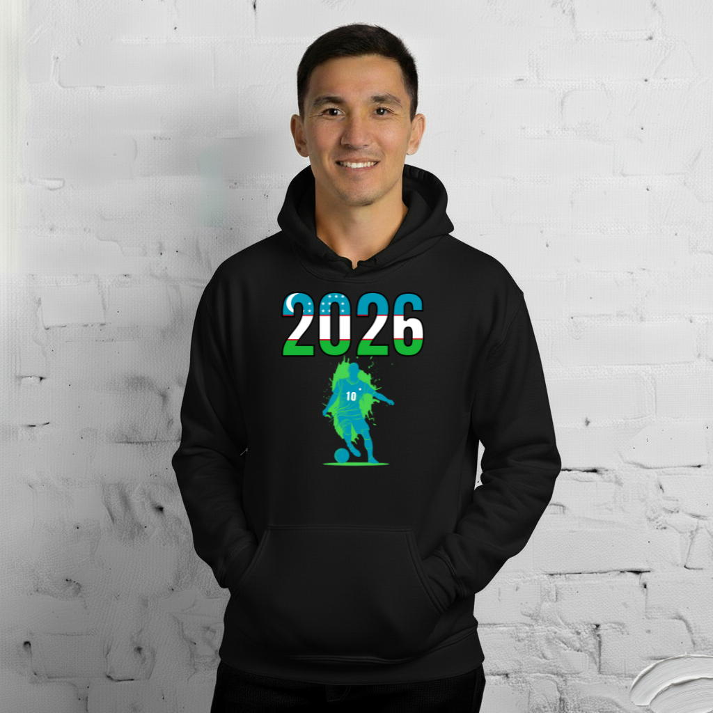 Uzbekistan World Cup 2026 Fitted Hoodie | Slick_Move_LB
