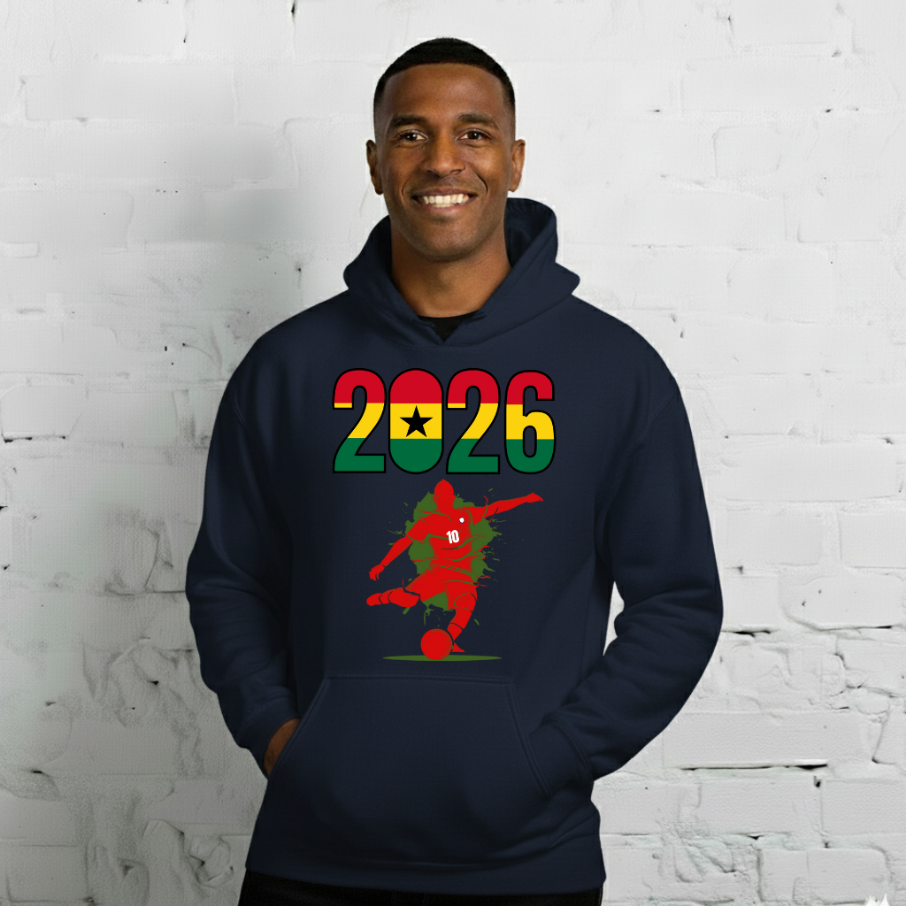 Ghana World Cup 2026 Fitted Hoodie | Let's_Play_RD