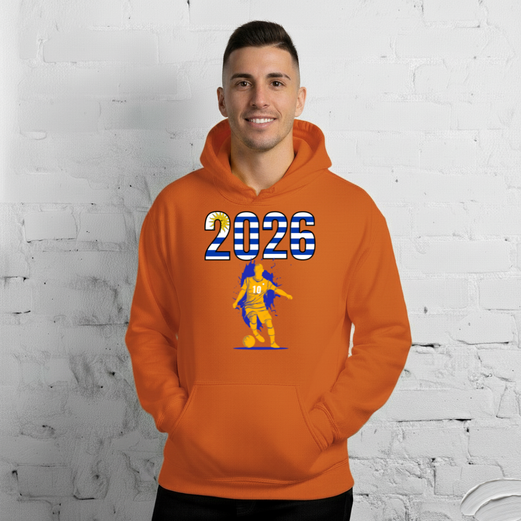 Uruguay World Cup 2026 Fitted Hoodie | Slick_Move_GLD
