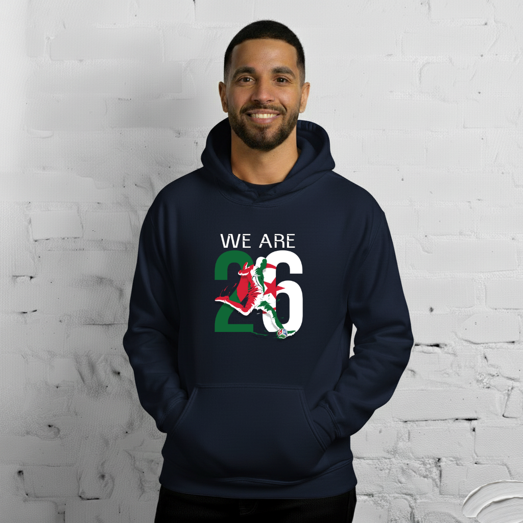 Algeria World Cup 2026 Fitted Hoodie | We_Are_26