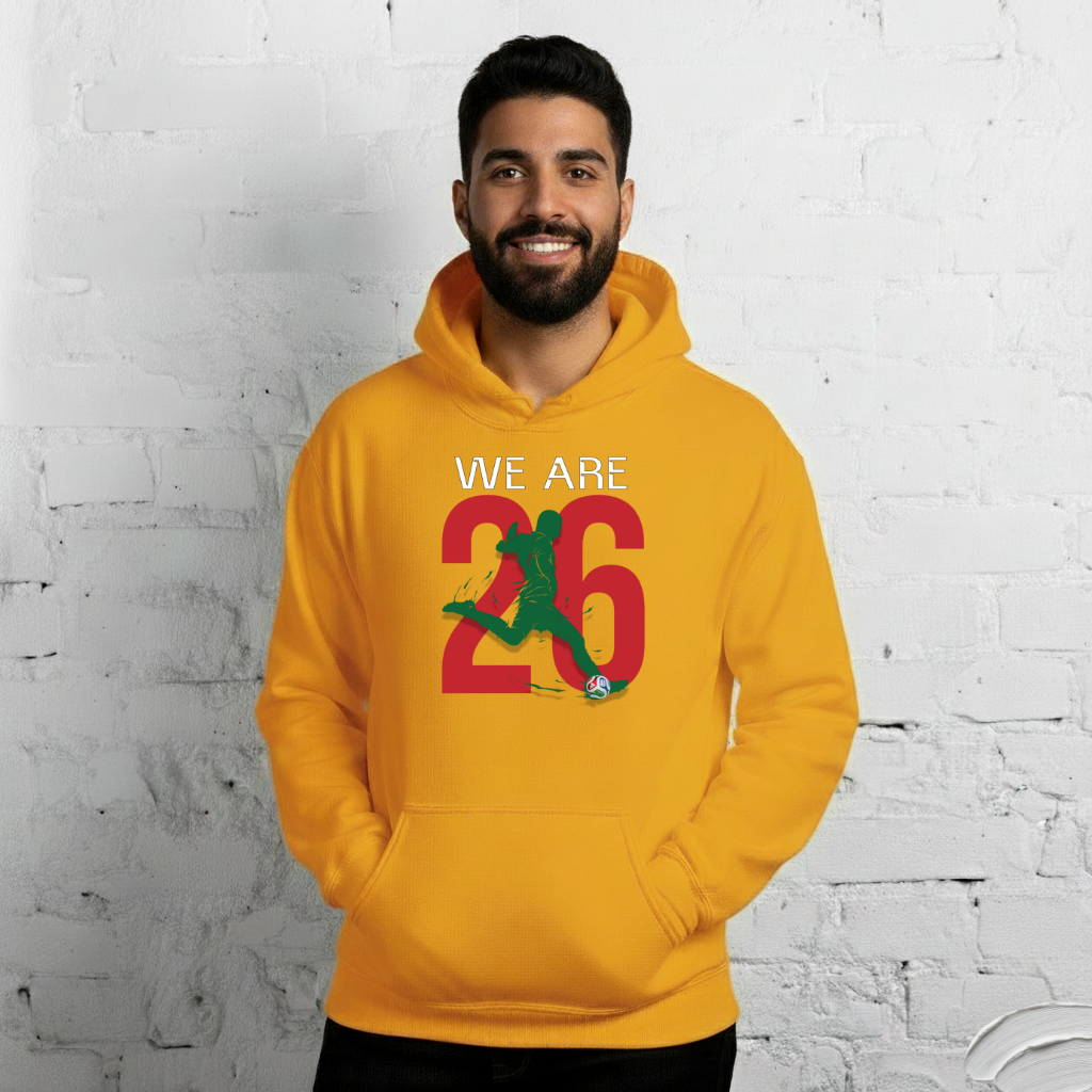 Morocco World Cup 2026 Fitted Hoodie | We_Are_26
