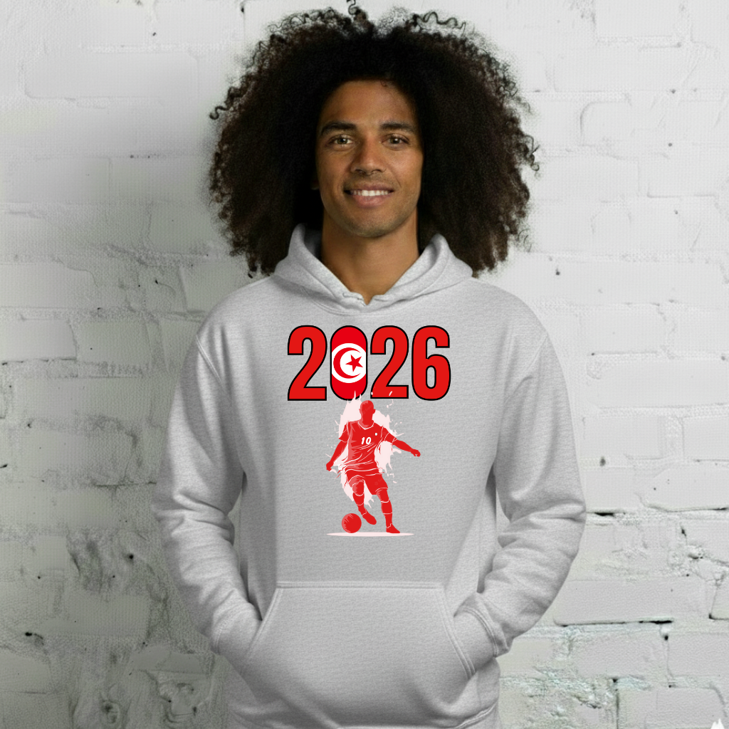 Tunisia World Cup 2026 Fitted Hoodie | Slick_Move_RD