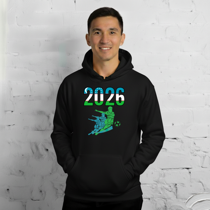 Uzbekistan World Cup 2026 Fitted Hoodie | Rising Jist
