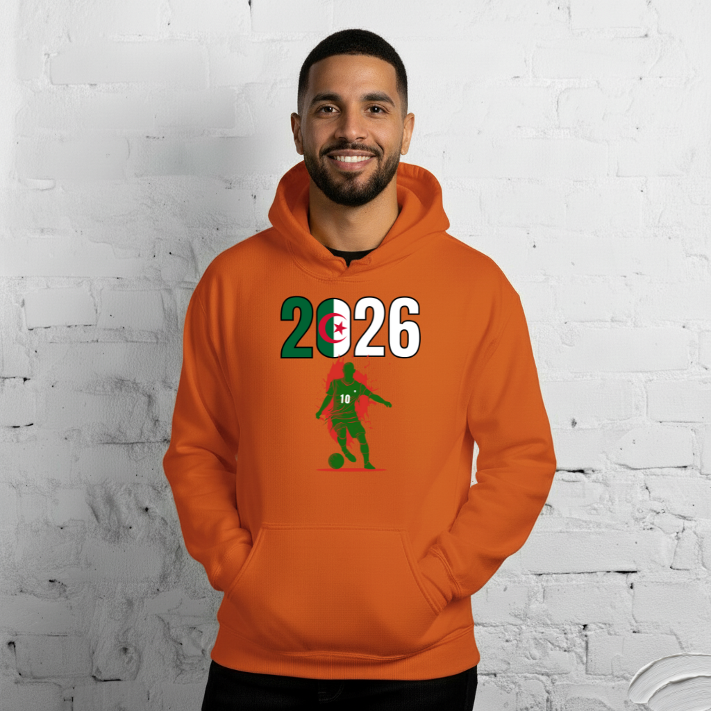 Algeria World Cup 2026 Fitted Hoodie | Slick_Move_GR