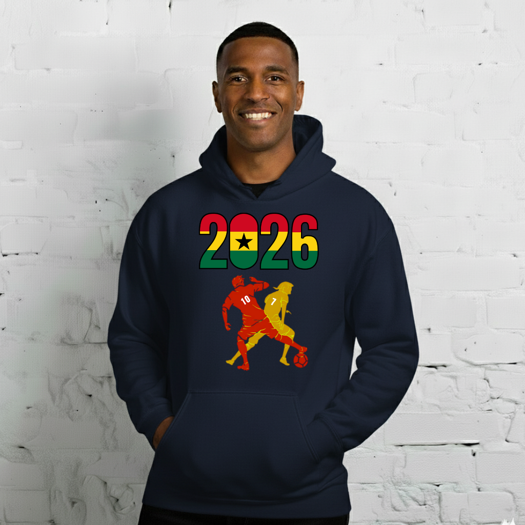 Ghana World Cup 2026 Fitted Hoodie | Smart_Tackle
