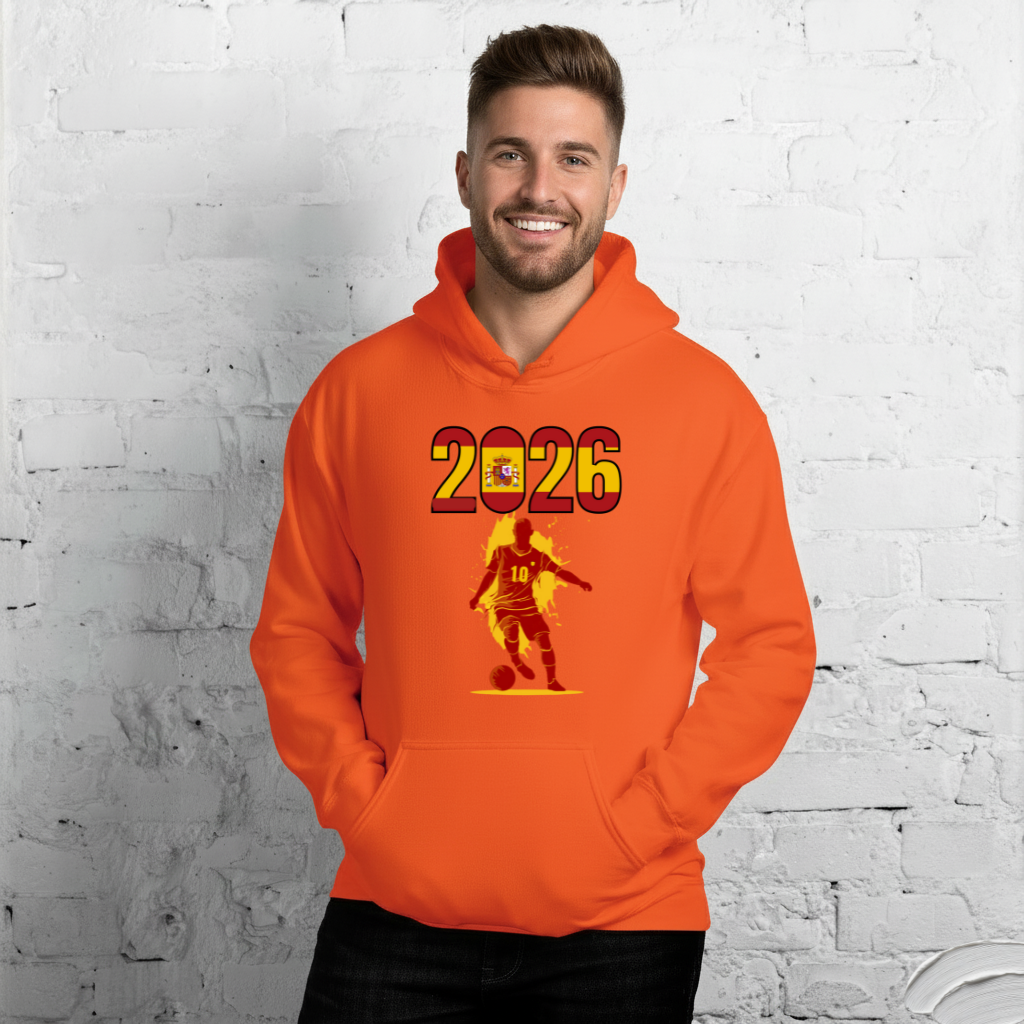 Spain World Cup 2026 Fitted Hoodie | Slick_Move_RD