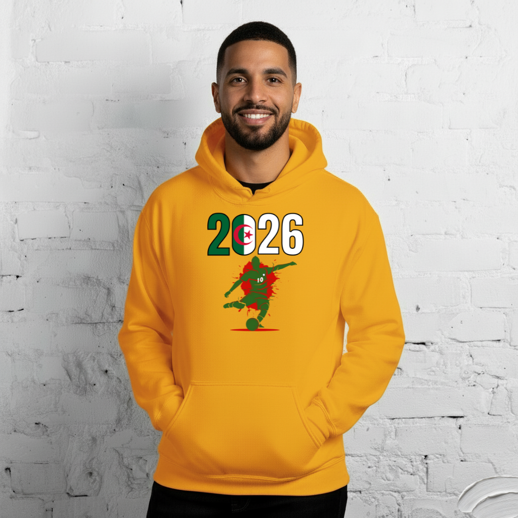 Algeria World Cup 2026 Fitted Hoodie | Let's Play