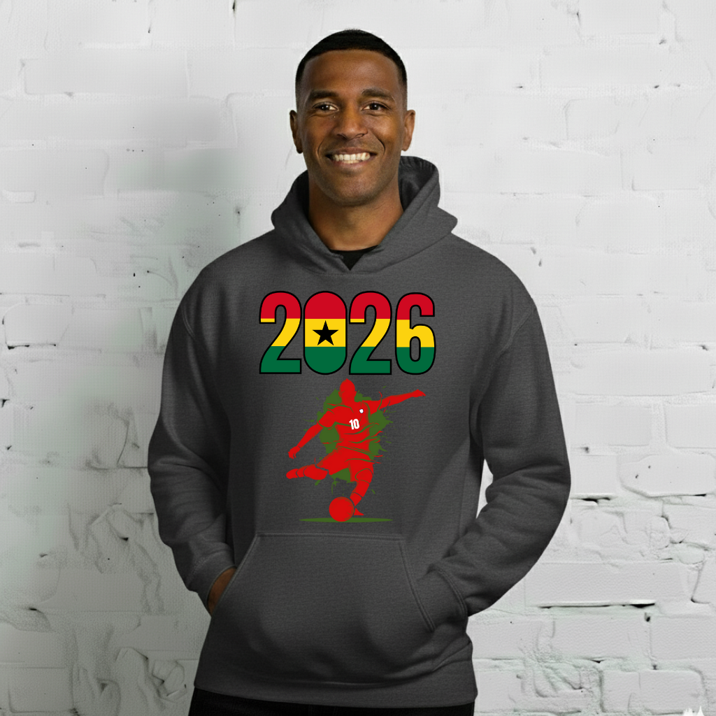 Ghana World Cup 2026 Fitted Hoodie | Let's_Play_RD