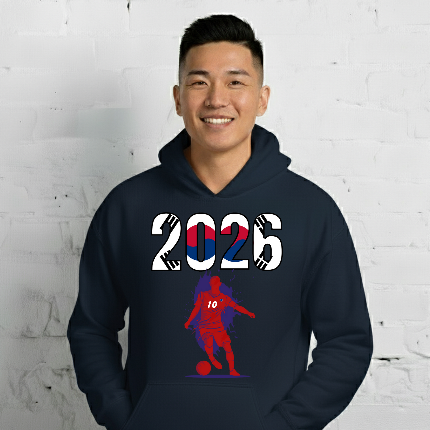 South Korea World Cup 2026 Fitted Hoodie | Slick_Move_RD