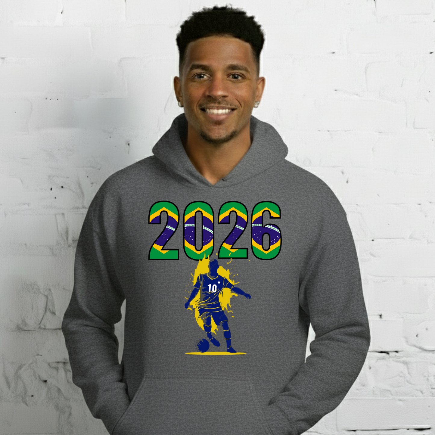 Brazil World Cup 2026 Fitted Hoodie | Slick_Move_BL