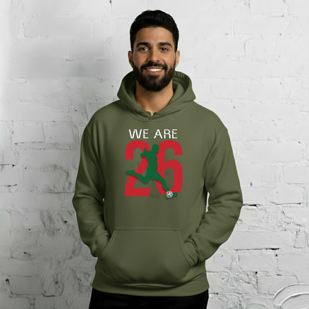 Morocco World Cup 2026 Fitted Hoodie | We_Are_26