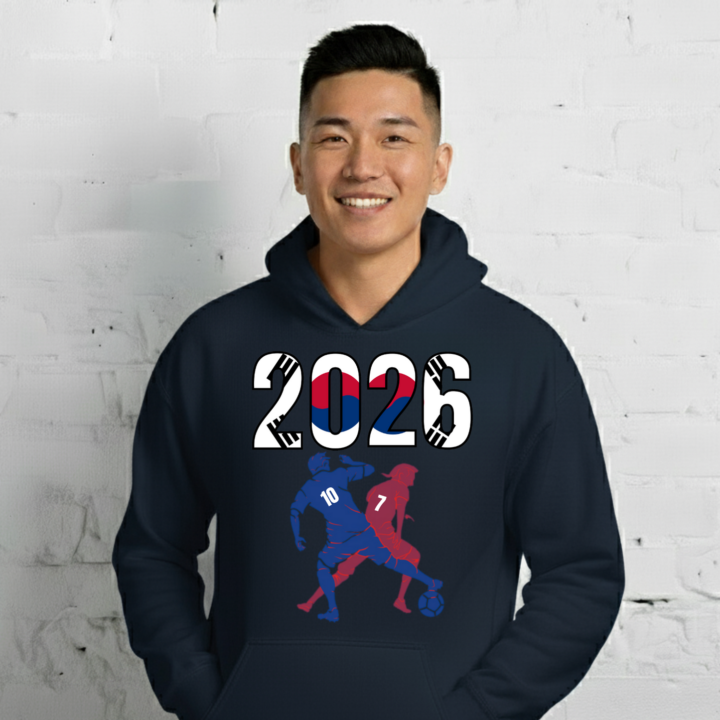 South Korea World Cup 2026 Fitted Hoodie | Smart_Tackle