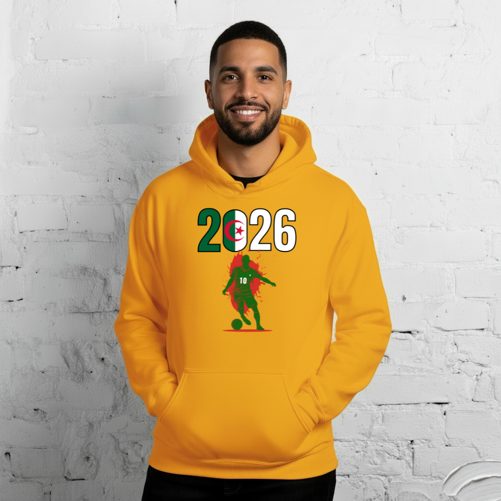 Algeria World Cup 2026 Fitted Hoodie | Slick_Move_GR