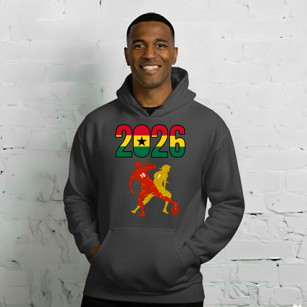 Ghana World Cup 2026 Fitted Hoodie | Smart_Tackle