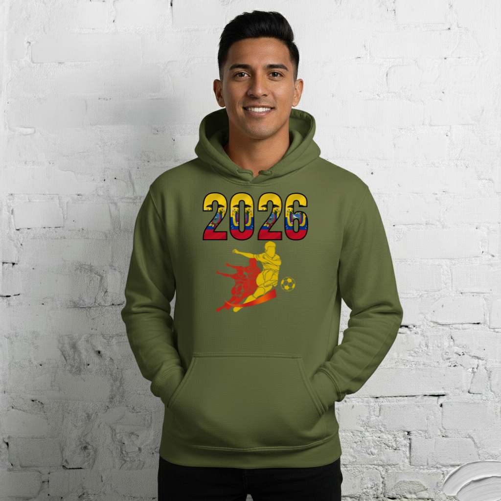 Ecuador World Cup 2026 Fitted Hoodie | Rising Jist_YL