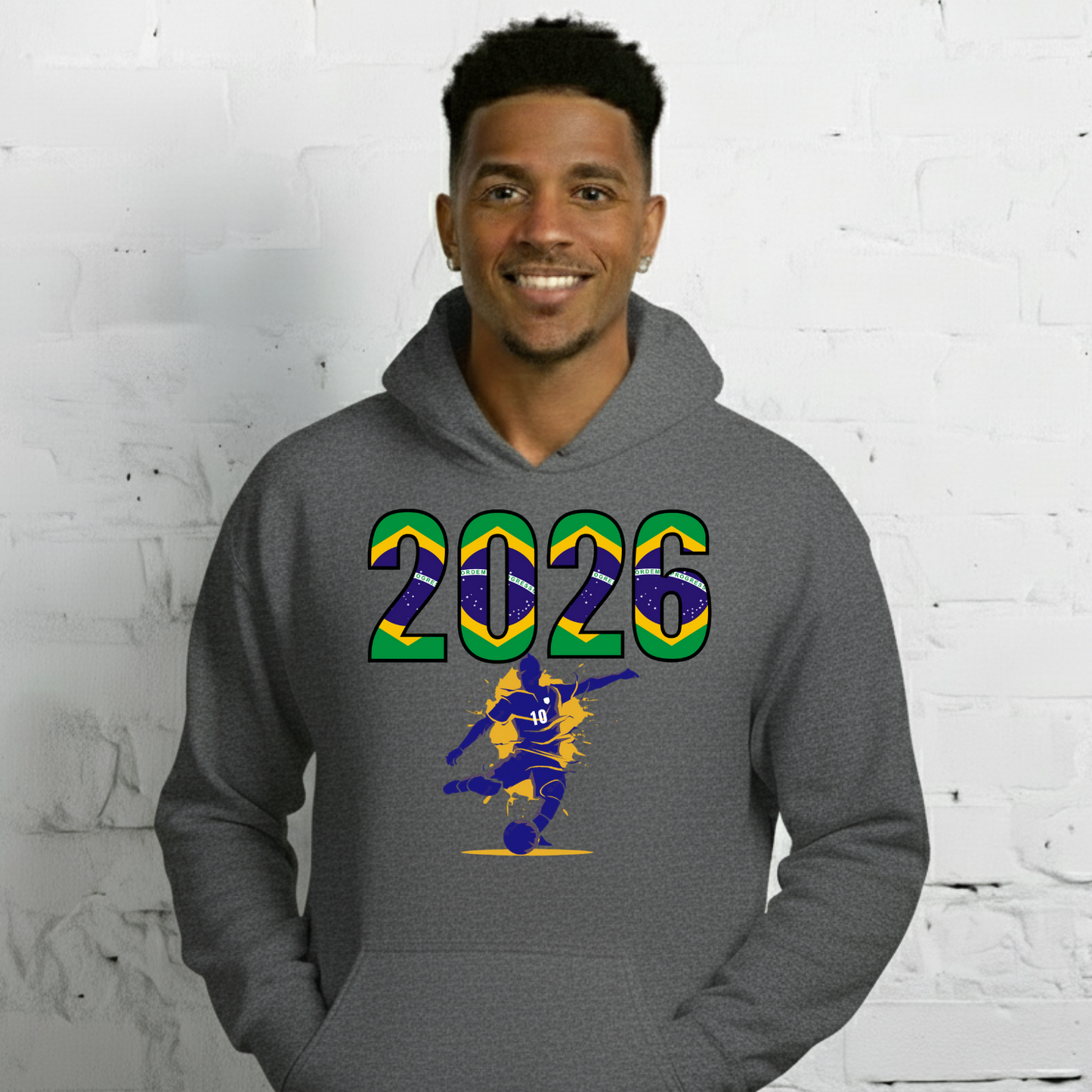 Brazil World Cup 2026 Fitted Hoodie | Let's_Play_BL