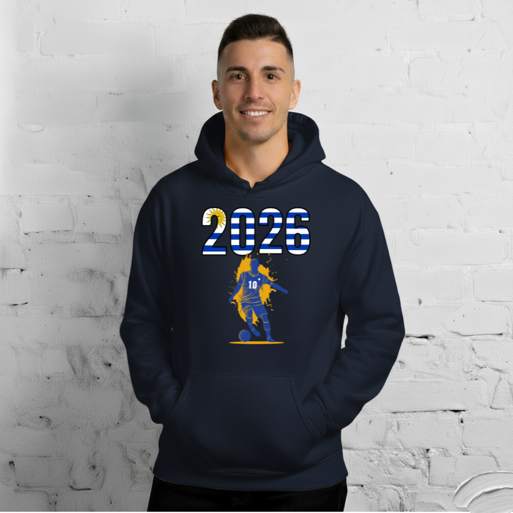 Uruguay World Cup 2026 Fitted Hoodie | Slick_Move_BL
