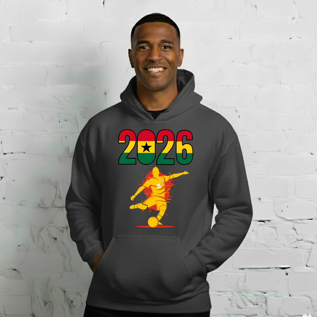 Ghana World Cup 2026 Fitted Hoodie | Let'sPlay_YL