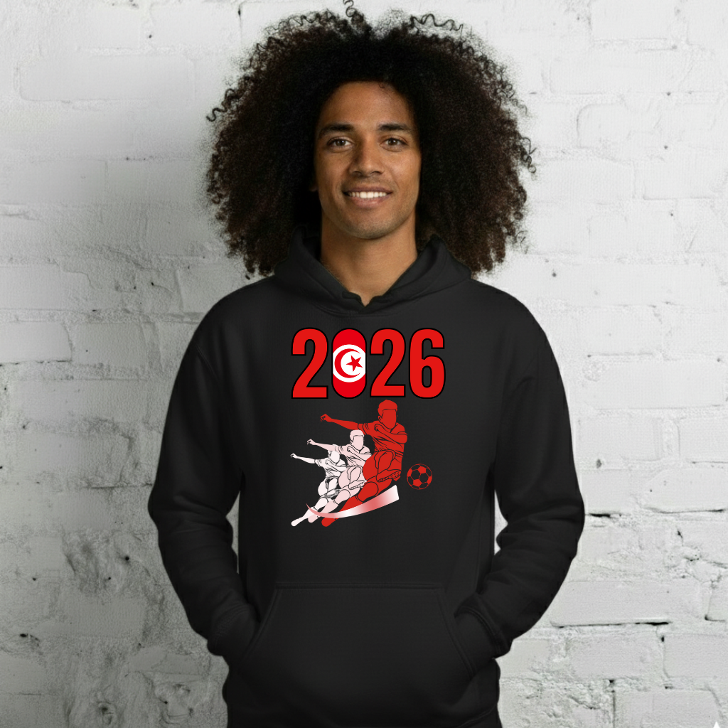 Tunisia World Cup 2026 Fitted Hoodie | Rising_Jist