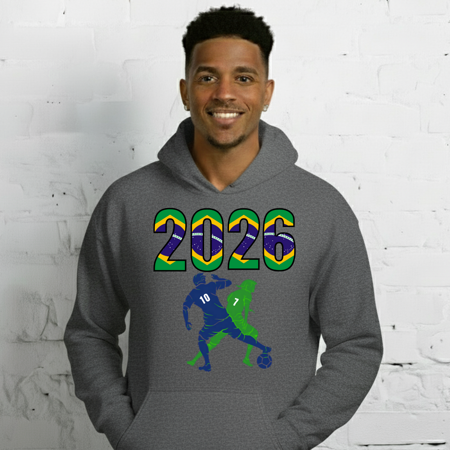 Brazil World Cup 2026 Fitted Hoodie | Smart_Tackle