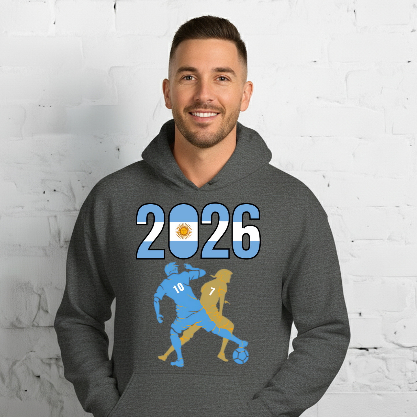 Argentina World Cup 2026 Fitted Hoodie | Smart_Tackle