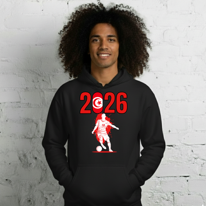 Tunisia World Cup 2026 Fitted Hoodie | Slick_Move_WH